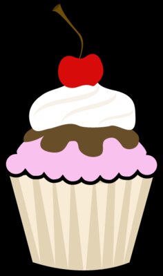 cup cake with cherry on top