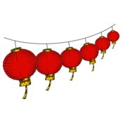 Chinese Lanterns  left 