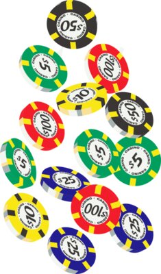 Colour casino chips