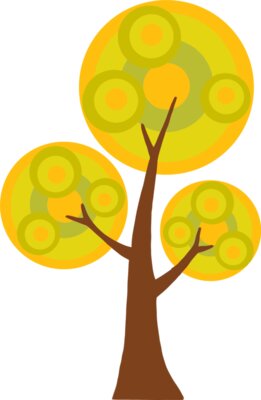 Abstract Tree Yellow