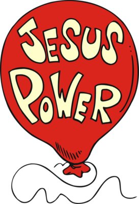 Jesus power balloon
