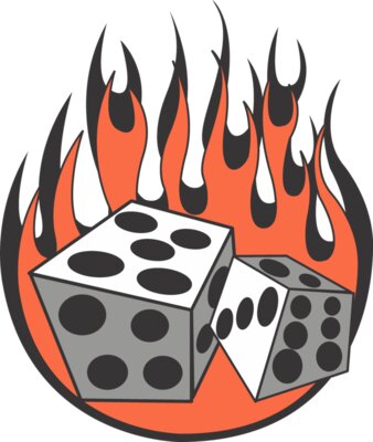 Flaming dice