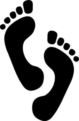 black footprints