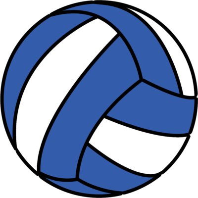 png volleyball blue